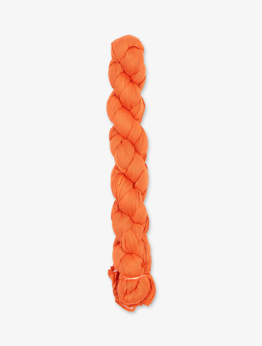 Foulard en coton effet froissé - Orange - 2