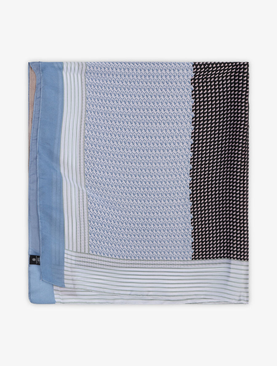 Foulard imprimé graphique - Noir - 2