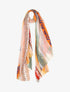 Foulard effiloché imprimé ethnique - Jaune - 1