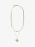 Collier double rangs à pendentif trèfle - Or - 3