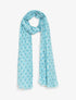 Foulard imprimé mosaïque irisé - Bleu - 4