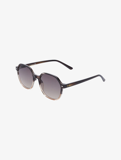 Lunettes de soleil octogonale - Marron - 2