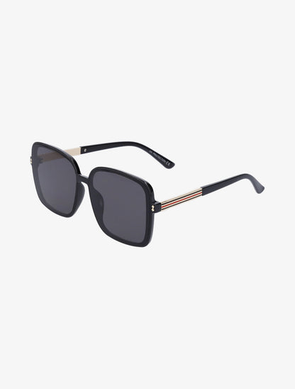 Lunettes de soleil carrés oversize - Noir - 2