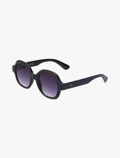 Lunettes de soleil rondes - Noir - 2