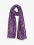 Foulard imprimé cachemire irisé - Violet - 1