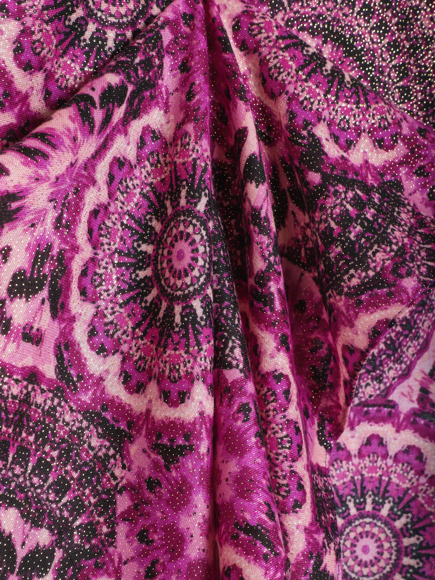 Foulard à motif rosace - Violet - 3