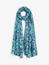 Foulard à motif rosace - Bleu - 4