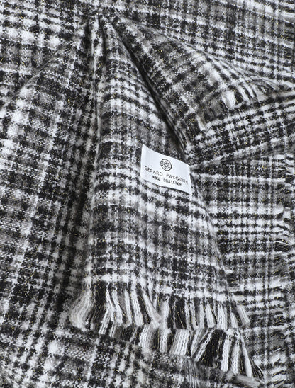 Echarpe imprimé tartan - Noir - 3