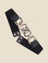 Ceinture à boucle style celtique - Noir - 2