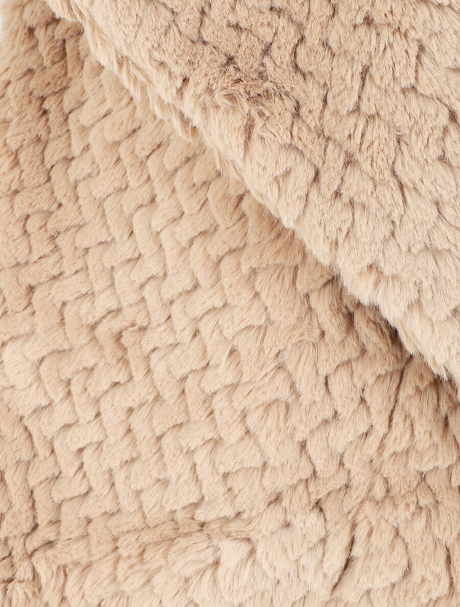 Veste sans manches en fausse fourrure - Taupe - 3