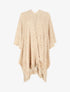 Châle en maille fantaisie à franges - Beige - 4