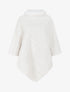 Poncho uni effet angora - Blanc - 4
