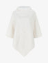 Poncho uni à motif gaphique - Blanc - 4