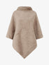 Poncho uni à motif gaphique - Taupe - 1