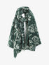 Echarpe à motif floral - Vert - 1