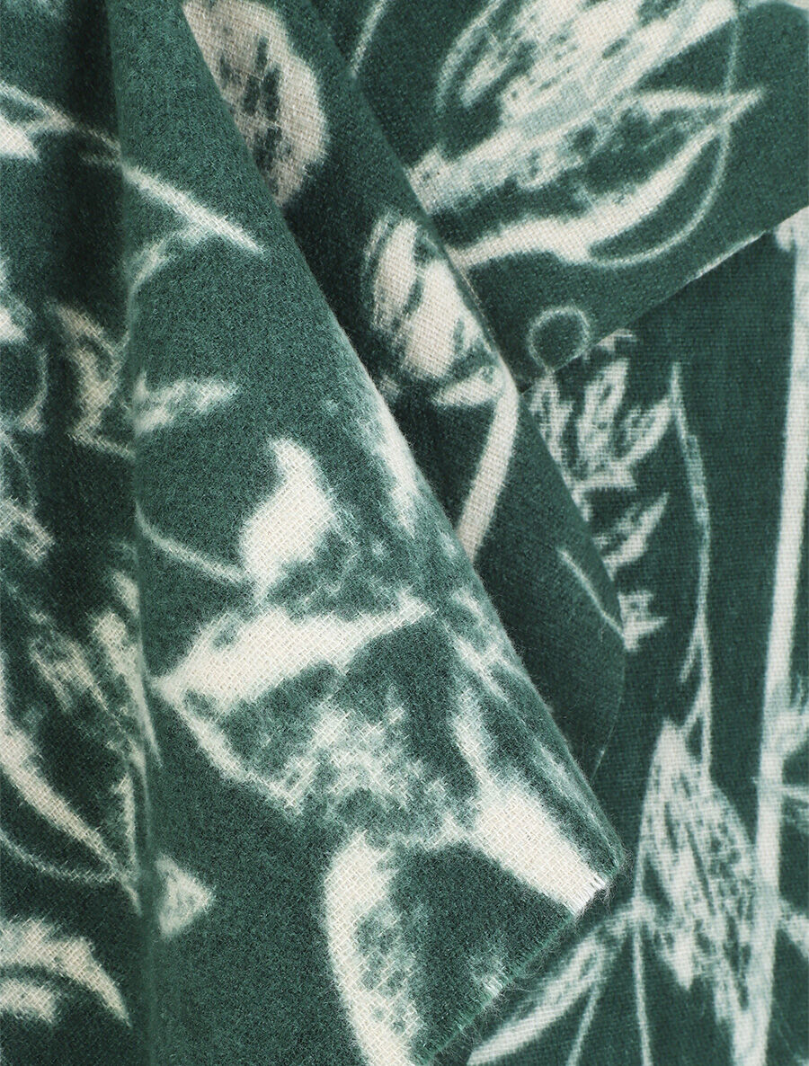 Echarpe à motif floral - Vert - 3