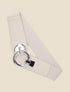 Ceinture à boucle ronde - Beige - 2