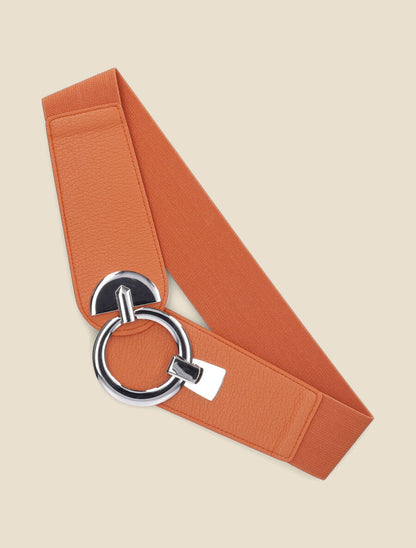 Ceinture à boucle ronde - Orange - 2