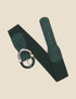 Ceinture élastiquée à boucle bi-matière - Vert sapin - 1