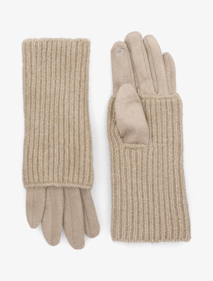 Gants tactiles et mitaines - Beige - 1