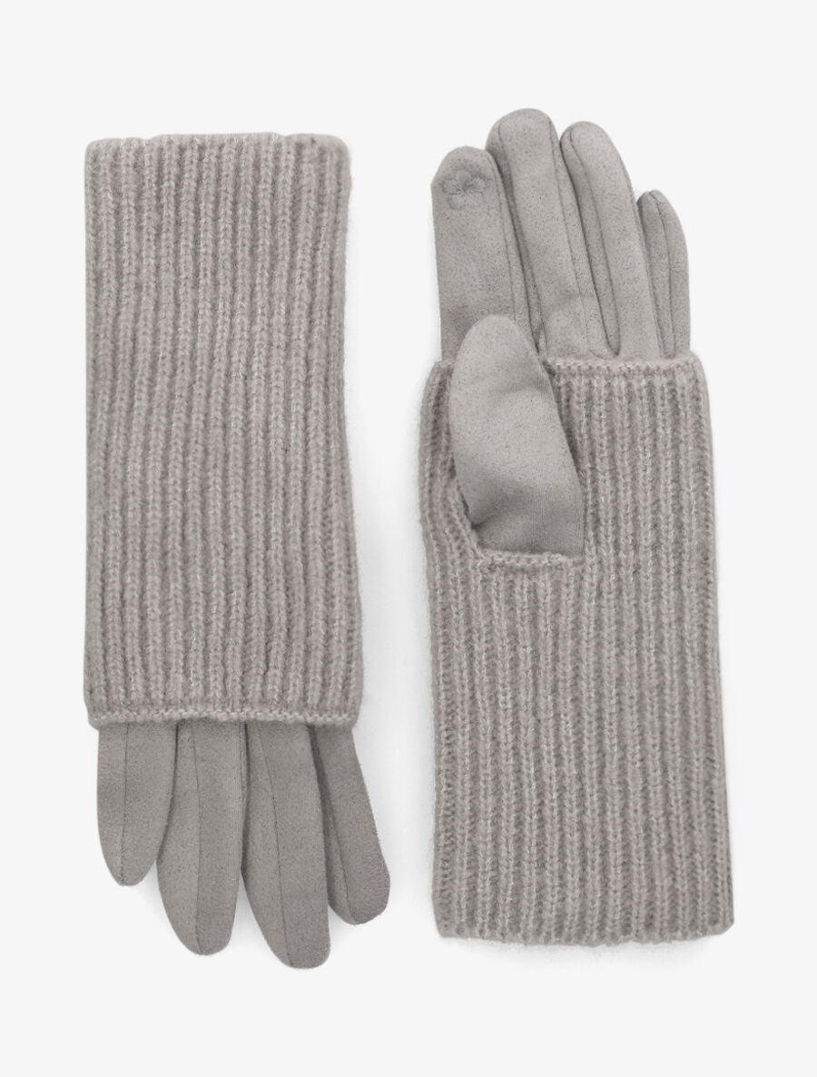 Gants tactiles et mitaines - Gris - 1