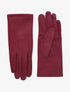 Gants unis en suédine - Bordeaux - 2