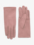 Gants unis en suédine - Rose - 2