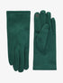 Gants unis en suédine - Vert sapin - 1