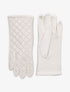 Gants en simili à motifs quadrillé - Beige - 2