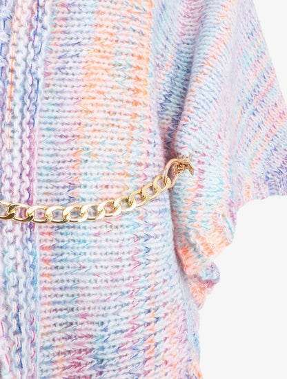 Châle en maille - Multicolore - 3