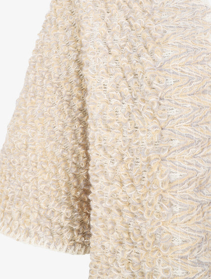 Châle uni reversible - Beige - 3