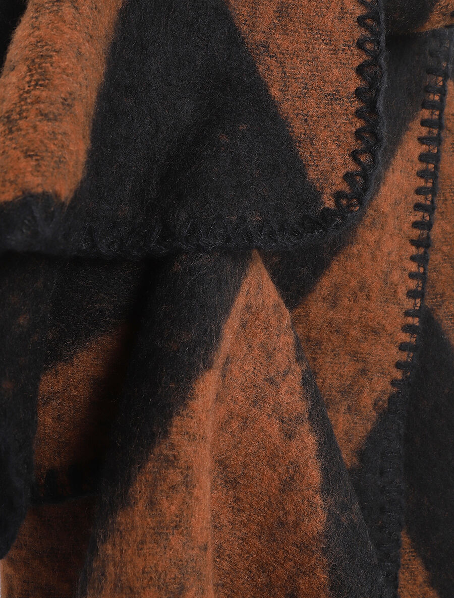 Echarpe motif zigzag - Camel - 3