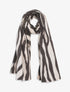 Echarpe à imprimé graphique irisé - Beige - 1