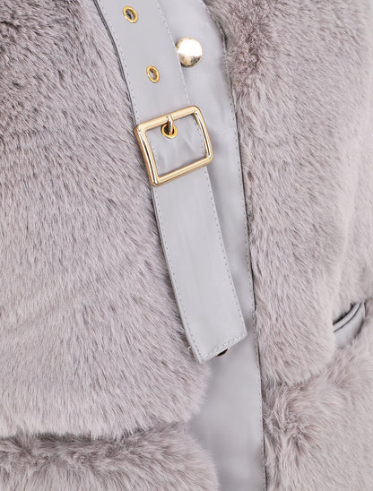 Veste sans manches à sangle décoratif - Gris - 3