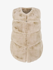 Veste sans manches en fausse fourrure - Taupe - 4