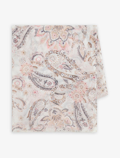 Foulard imprimé cachemire - Beige - 2