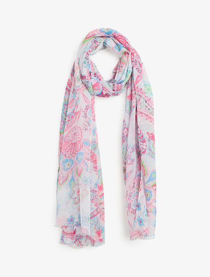 Foulard imprimé cachemire - Rose - 4