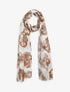 Foulard imprimé floral - Beige - 1