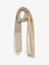 Foulard irisé à grands carreaux - Beige - 1