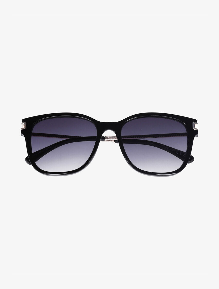 Lunettes de soleil forme carré - Noir - 2