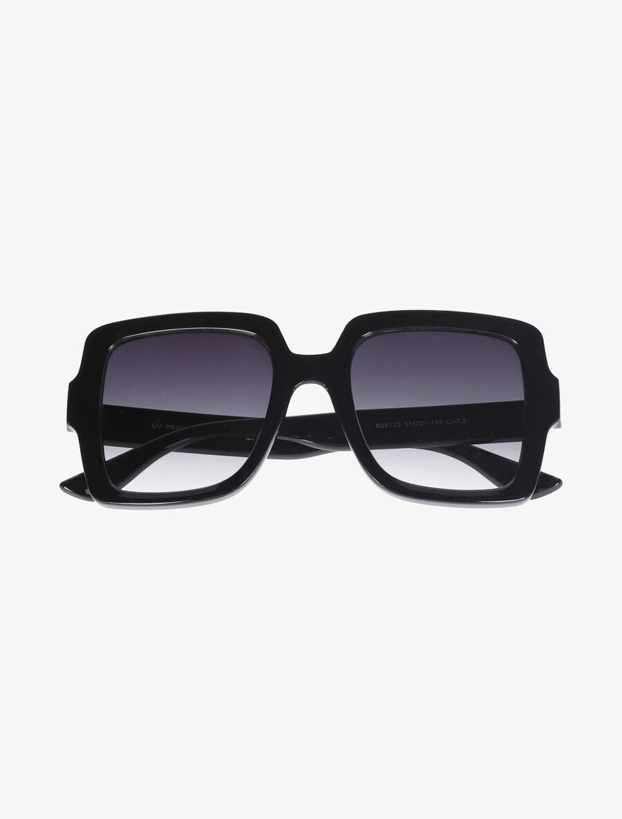 Lunettes de soleil carrées - Noir - 2
