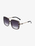 Lunettes de soleil oversize branches fantaisies - Taupe - 3