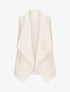 Gilet sans manches en fourrure synthétique - Écru - 4