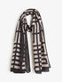 Foulard imprimé géométrique - Noir - 1