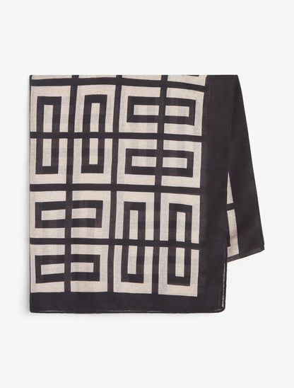 Foulard imprimé géométrique - Noir - 2