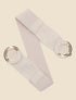 Ceinture macramé à double boucles - Beige - 1