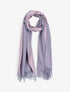 Echarpe bicolore à franges - Lilas - 4