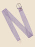 Ceinture tressée à boucle métallique - Violet - 3