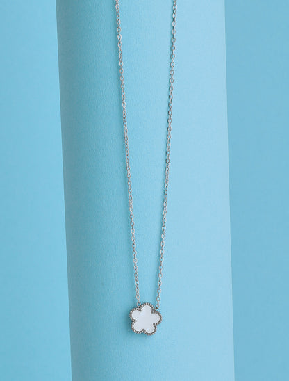 Collier à fleur - Blanc - 1