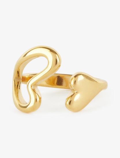 Bague à coeurs entrelacés - Or - 3